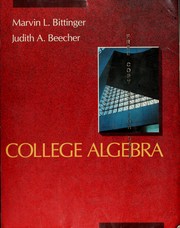 Cover of: College algebra by Judith A. Beecher
