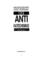 Cover of: Der Anti-Katechismus by Karlheinz Deschner