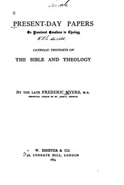 Cover of: Present-day Papers on Prominent Questions in Theology
