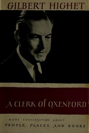 Cover of: A clerk of Oxenford: essays on literature and life.
