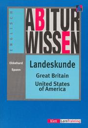 Cover of: Abiturwissen, Landeskunde Great Britain, United States of America