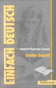 Cover of: Emilia Galotti. Mit Materialien. (Lernmaterialien)