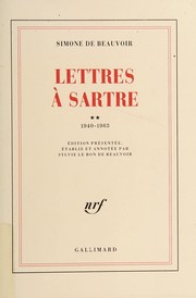 Cover of: Lettres à Sartre by Simone de Beauvoir