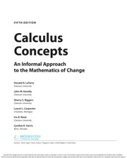 Cover of: Calculus concepts by D. R. LaTorre