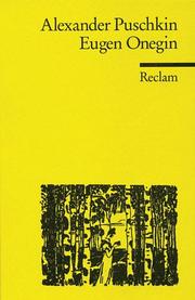 Cover of: Eugen Onegin Ein Roman in Versen.