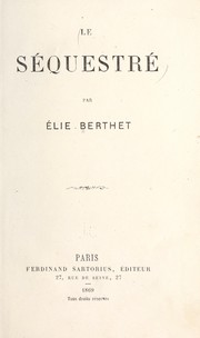 Cover of: Le séquestré
