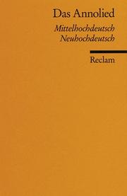 Cover of: Das Annolied: mittelhochdt. u. neuhochdt.