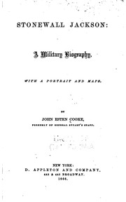 Cover of: Stonewall Jackson by John Esten Cooke