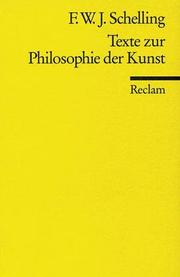 Cover of: Texte zur Philosophie der Kunst