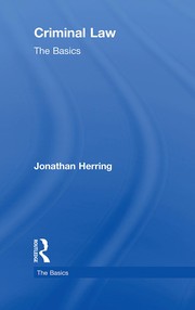 Cover of: Criminal law by Jonathan Herring