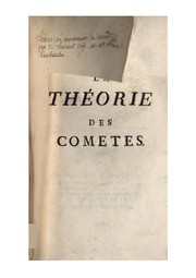 Cover of: La théorie des comètes
