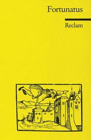 Cover of: Fortunatus by Jörg Jungmayr, Hans-Gert Roloff