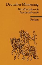 Cover of: Deutscher Minnesang: (1150-1300)