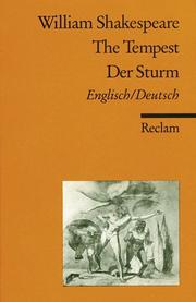 Cover of: Der Sturm by William Shakespeare, Gerd Stratmann