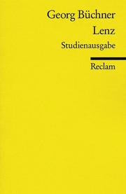 Cover of: Lenz by Georg Büchner