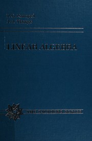 Cover of: Linear algebra, with applications to differential equations