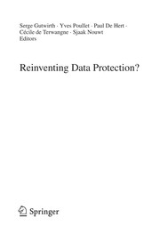 Cover of: Reinventing Data Protection?
