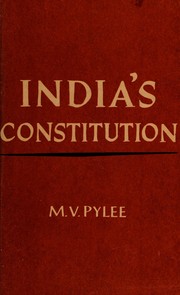Cover of: India's Constitution