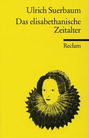 Cover of: Das elisabethanische Zeitalter.