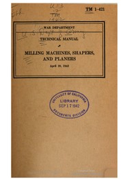 Cover of: Milling Machines, Shapers, and Planers by 