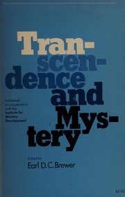 Cover of: Transcendance and Mystery by 