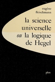 Cover of: La Science universelle by Eugène Fleischmann