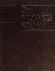 Cover of: On incomes policy.: Papers and proceedings from a conference in honour of Erik Lundberg.