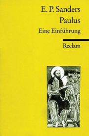 Cover of: Paulus. Eine Einführung. by E. P. Sanders