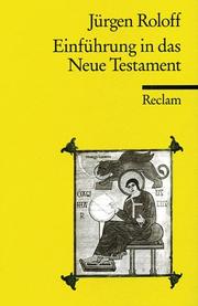 Cover of: Einführung in das Neue Testament.