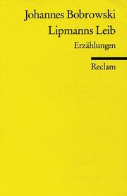 Cover of: Lipmann Leib