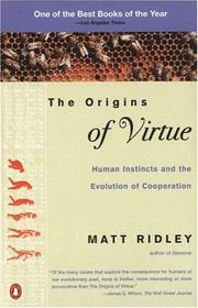 Cover of: The Origins of Virtue by Matt Ridley