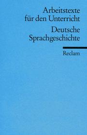 Cover of: Deutsche Sprachgeschichte