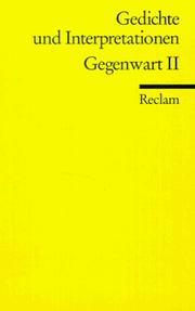 Cover of: Gedichte und Interpretationen 7. Gegenwart 2.