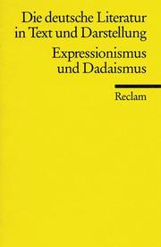 Cover of: Expressionismus und Dadaismus by Best, Otto F.