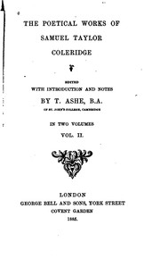 Cover of: The Poetical Works of Samuel Taylor Coleridge by Samuel Taylor Coleridge, Thomas Ashe