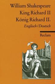 Cover of: König Richard II. / King Richard II. by William Shakespeare