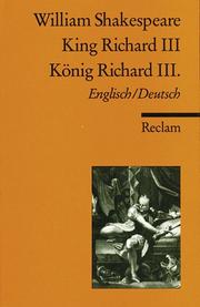 Cover of: King Richard III by William Shakespeare