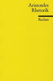 Cover of: Rhetorik.