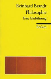Cover of: Philosophie. Eine Einführung. by Reinhard Brandt