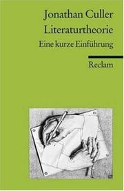 Cover of: Literaturtheorie. Eine kurze Einführung.