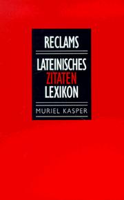 Cover of: Lateinisches Zitaten- Lexikon.