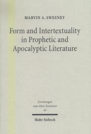 Cover of: Form & Intertextuality in Prophetic & Apocalyptic Literature (Forschungen Zum Alten Testament)