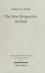 The new perspective on Paul by James D. G. Dunn