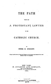 Cover of: The path which led a Protestant lawyer to the Catholic church by 