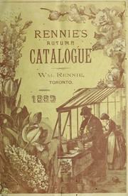 Cover of: Rennie's autumn catalogue, 1889 by William Rennie