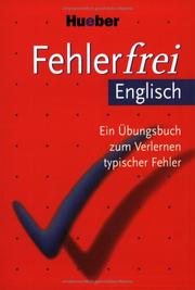 Cover of: Fehlerfrei Englisch. Wortschatz, Grammatik, Präpositionen.