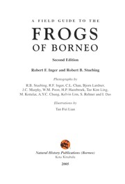 Cover of: A field guide to the frogs of Borneo