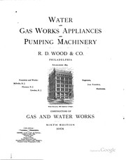 Cover of: Water and gas works appliances and pumping machinery