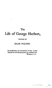 Cover of: The remains of that sweet singer of The temple, George Herbert ...
