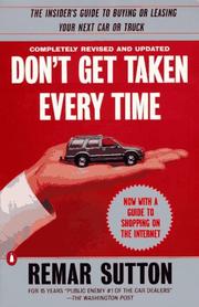 Cover of: Don't get taken every time by Remar Sutton